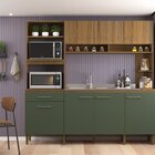 Cozinha Compacta 7 Portas E 1 Gaveta Ipê/arbo