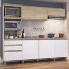 Cozinha Compacta 7 Portas E 2 Gavetas Alecrim Decibal Malbec/