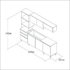 Cozinha Compacta 7 Portas E 2 Gavetas Alecrim Decibal Malbec/