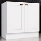 Cozinha Compacta 80 Cm Americana 2 Portas 100% Mdf Branco Hp