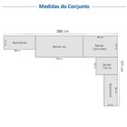 Cozinha Compacta 8 Peças 5 Aéreos 3 Balcões Soho Cabecasa Mad