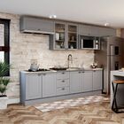 Cozinha Compacta 8 Peças Com Balcão E Tampo Para Cooktop Emil