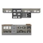 Cozinha Compacta 8 Peças Com Balcão E Tampo Para Cooktop Emil