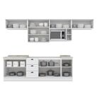 Cozinha Compacta 8 Peças Com Balcão E Tampo Para Cooktop Emil
