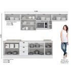 Cozinha Compacta 8 Peças Com Balcão E Tampo Para Cooktop Emil