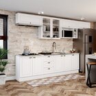 Cozinha Compacta 8 Peças Com Balcão E Tampo Para Cooktop Emil