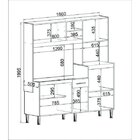 Cozinha Compacta 8 Portas 1 Gaveta 1860  Brunne