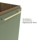 Cozinha Compacta 8 Portas 1 Gaveta Botanic Nogueira/verde Oli