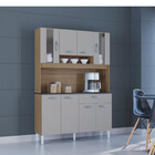 Cozinha Compacta 8 Portas 1 Gaveta Coral Poquema