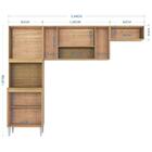 Cozinha Compacta 8 Portas 244 Cm 506 Poqq