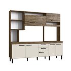 Cozinha Compacta 8 Portas 2 Gavetas 2 Nichos Para Forno Maríl