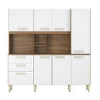 Cozinha Compacta 8 Portas 2 Gavetas Fascino Demóbile