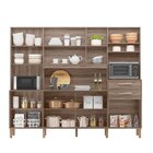 Cozinha Compacta 8 Portas 2 Gavetas Hortelã Carvalho Nature/c