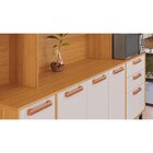 Cozinha Compacta 8 Portas 3 Gavetas 220cm Espaço Para Forno E