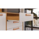 Cozinha Compacta 8 Portas 3 Gavetas 220cm Espaço Para Forno E