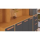 Cozinha Compacta 8 Portas 3 Gavetas 220cm Espaço Para Forno E