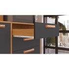 Cozinha Compacta 8 Portas 3 Gavetas 220cm Espaço Para Forno E