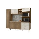 Cozinha Compacta 8 Portas 3 Gavetas 2 Nichos Para Forno Vitór