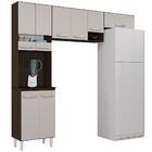 Cozinha Compacta 8 Portas 667 Castanha Off White Poqq