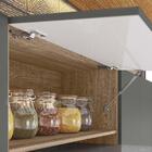 Cozinha Compacta 8 Portas Carvalho Nature Chumbo Pepper Nicio