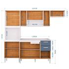 Cozinha Compacta 8 Portas Com Balcão E Pia Inox Lavínia Branc