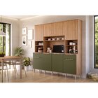 Cozinha Compacta 8 Portas E 2 Gavetas Agata Yescasa Freijó/ve