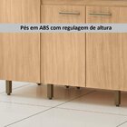 Cozinha Compacta 8 Portas E 3 Gavetas Vitória  Amêndoa/avelã