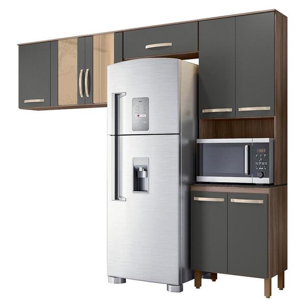 Cozinha Compacta 8 Portas Fit - Nicioli