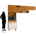 Cozinha Compacta 8 Portas Malta Poliman