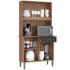 Cozinha Compacta 90cm 4 Portas 1 Gaveta Isabella  Manchester/