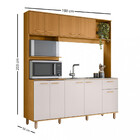 Cozinha Compacta 9 Portas 1 Gaveta Sem Tampo Liz Poliman