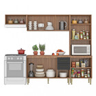 Cozinha Compacta 9 Portas 2 Gavetas Com Tampo Malu Fellicci M