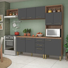 Cozinha Compacta 9 Portas 2 Gavetas Com Tampo Malu Fellicci M