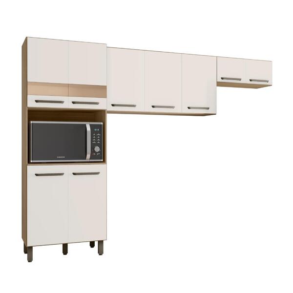Cozinha Compacta 9 Portas Venado Carvalho Off-white