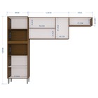 Cozinha Compacta  7 Portas E 1 Gaveta Aline-poquema - Capucci