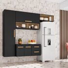 Cozinha Compacta  Aérea Com 04 Portas E 02 Gavetas Smart Cor