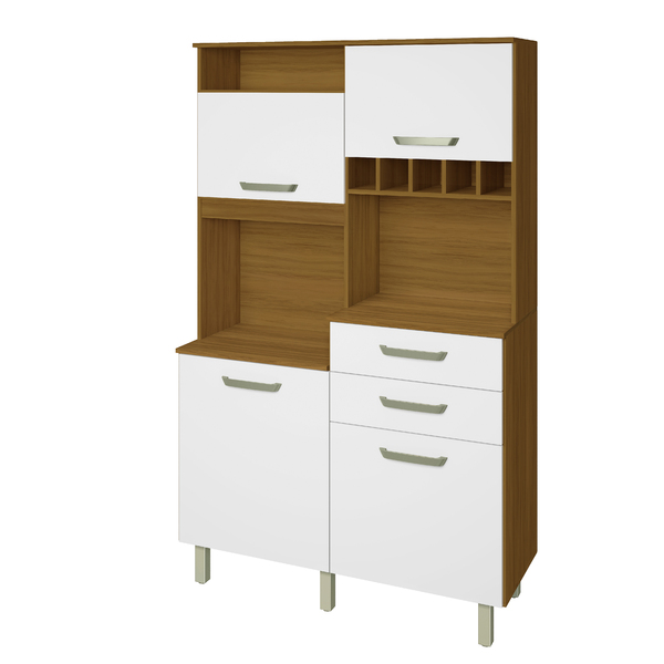 Cozinha Compacta  Kit Cristal Feijo e Branco