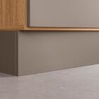 Cozinha Compacta Acacia 240cm Com 7 Portas 3 Gavetas Rodape