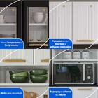 Cozinha Compacta Aço 3 Peças Com Armário Para Forno/micro-ond