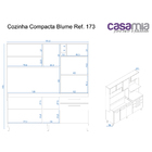 Cozinha Compacta Aéreo, Nicho Para Forno E Balcão De Pia Blum
