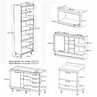 Cozinha Compacta Aéreos, Armário P/ Forno/micro-ondas E Balcõ