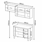 Cozinha Compacta Álamo 6 Portas 3 Gavetas Montana/fumê - Quid