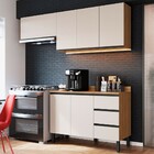 Cozinha Compacta Álamo 6 Portas 3 Gavetas Montana/fumê - Quid