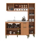 Cozinha Compacta Alana 6 Portas 1 Gaveta Freijó/off White - J