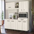 Cozinha Compacta Alecrim 7 Portas 1 Gaveta Bianco - Nicioli