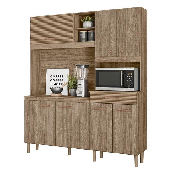 Cozinha Compacta Alecrim 7 Portas E 1 Gaveta - Nicioli