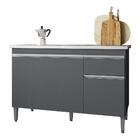 Cozinha Compacta Alice E Balcão Gabinete Com Pia Tatiane 120c