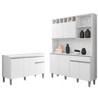 Cozinha Compacta Alice E Balcão Gabinete Com Tampo Tatiane 12