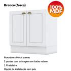 Cozinha Compacta Americana 4 Portas 3 Gavetas 100% Mdf Branco