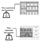 Cozinha Compacta Americana 5 Portas 3 Gavetas 100% Mdf Branco